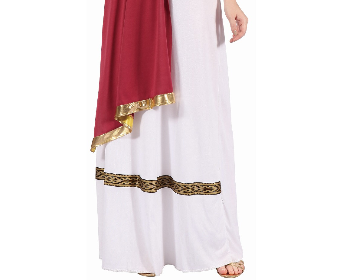 Role play-set for adult Greek Queen (dress, hairband, belt, armbands), one size